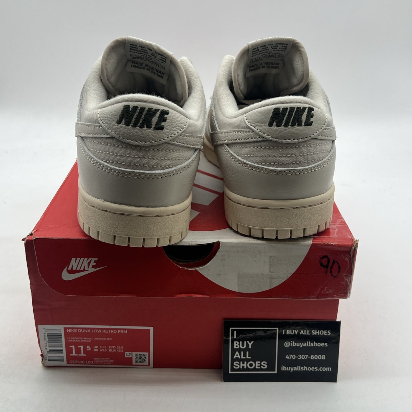 Size 11.5 - Nike Dunk Premium Low Light Orewood Brown (DZ2538-100)