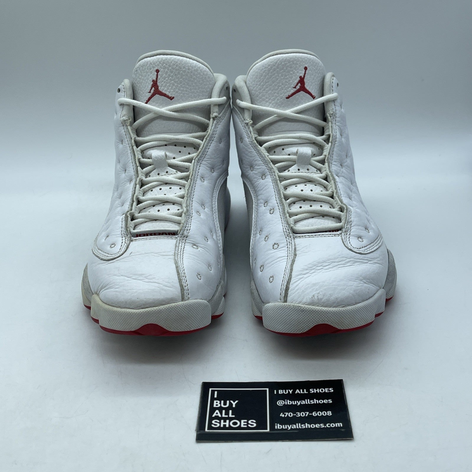 Size 8 - Air Jordan 13 Retro White Wolf Grey Suede Leather (414571-160)