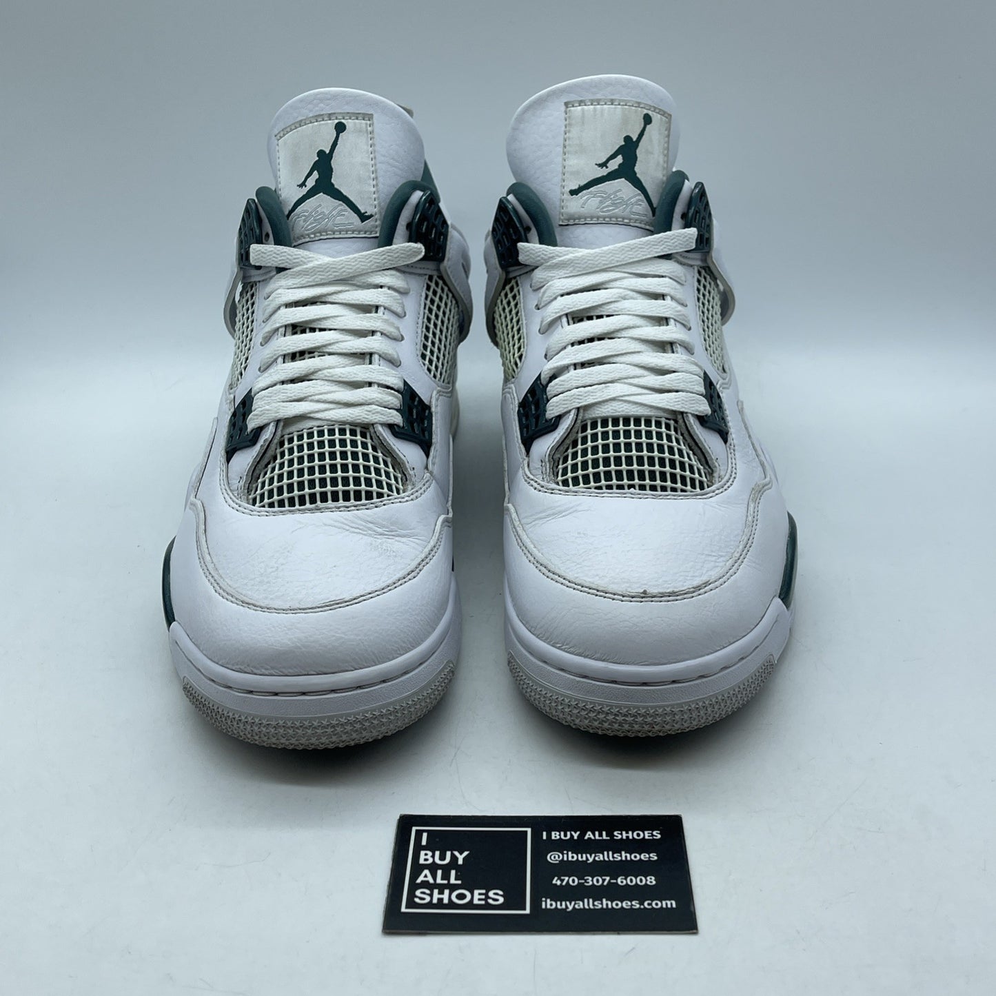 Size 12 - Air Jordan 4 Retro Oxidized Green White Leather (FQ8138-103)