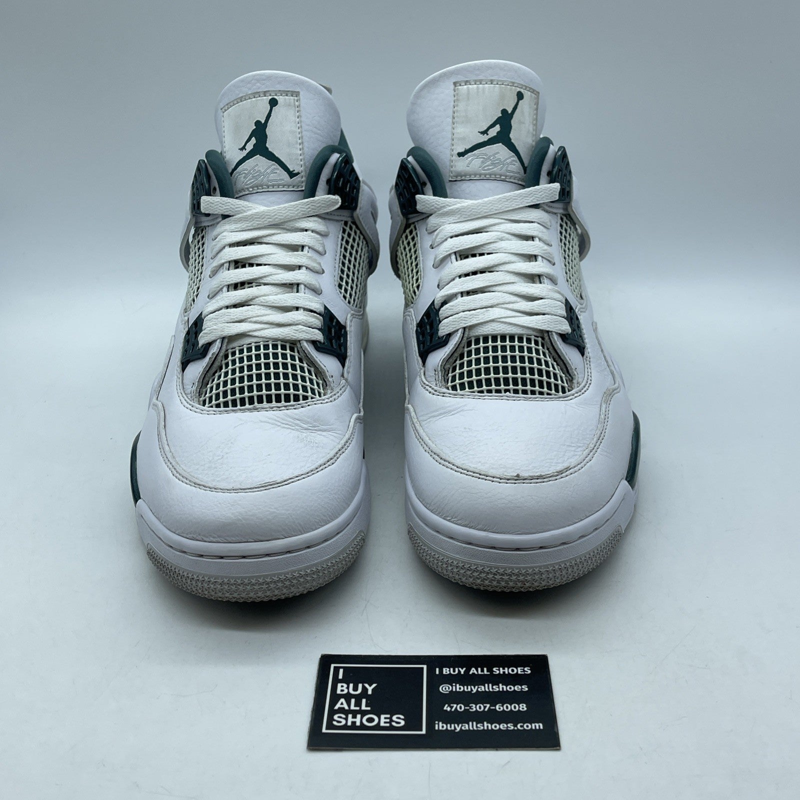 Size 12 - Air Jordan 4 Retro Oxidized Green White Leather (FQ8138-103)