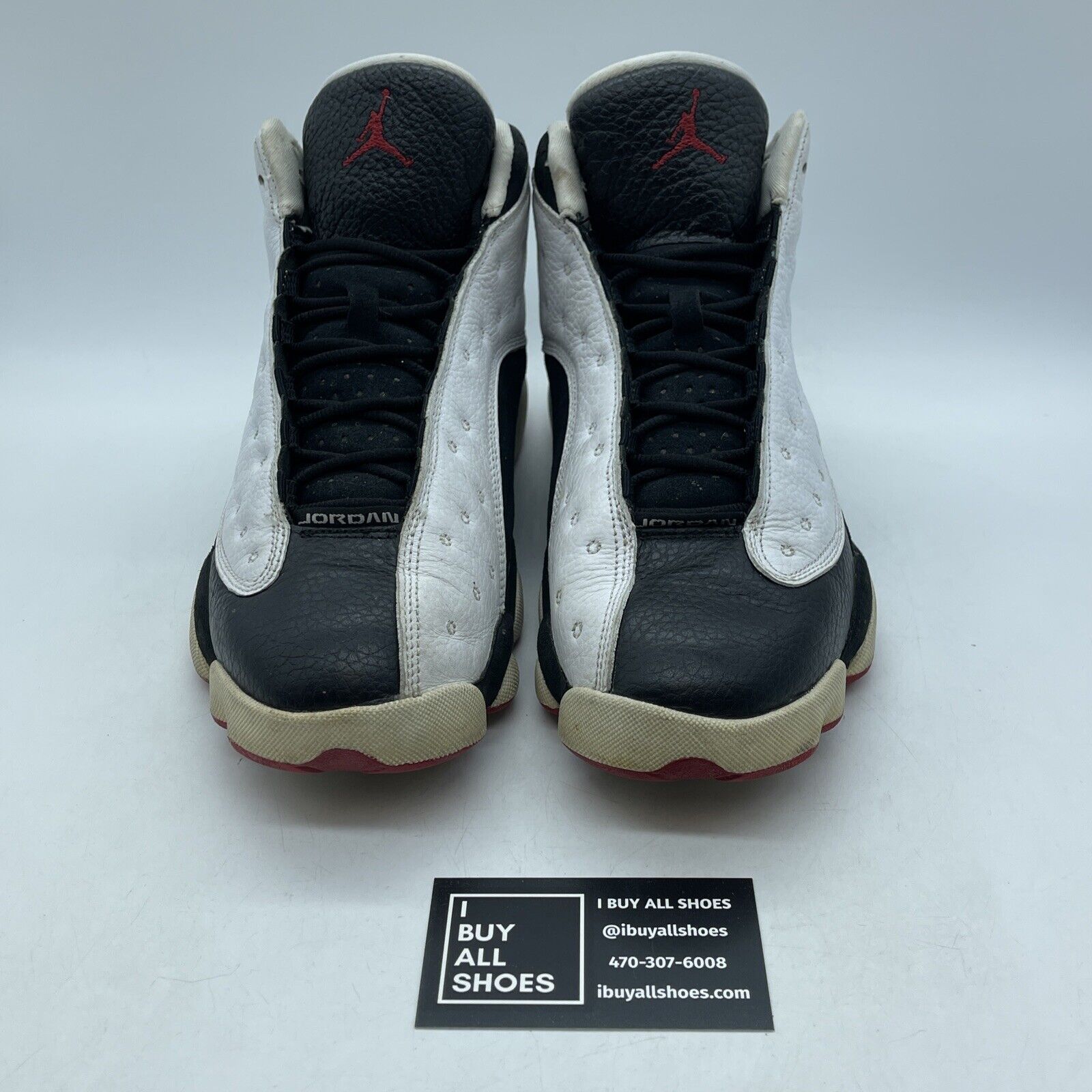 Size 9.5 - Jordan 13 Retro He Got Game Black White Suede Leather (414571-104)