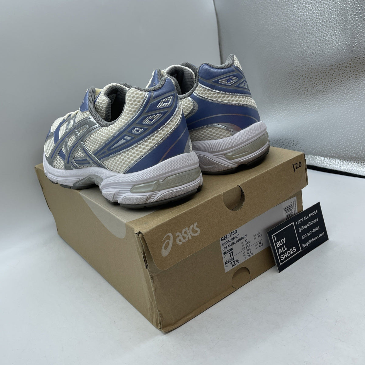 Size 11 - Asics Gel 1130 Cream Blueberry (1203A609-101)