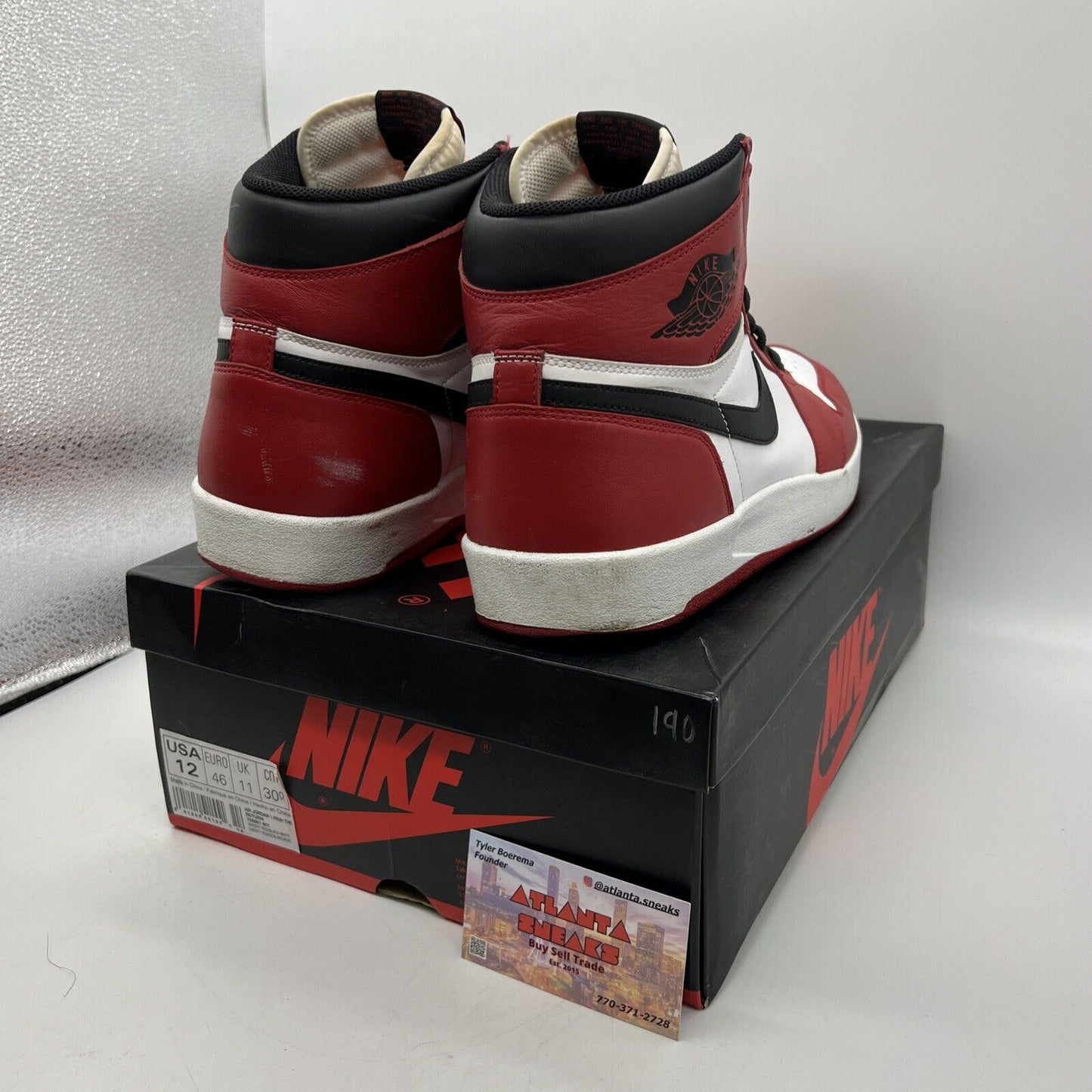 Size 12 - Air Jordan 1.5 Chicago Red White Black Leather (768861-701)