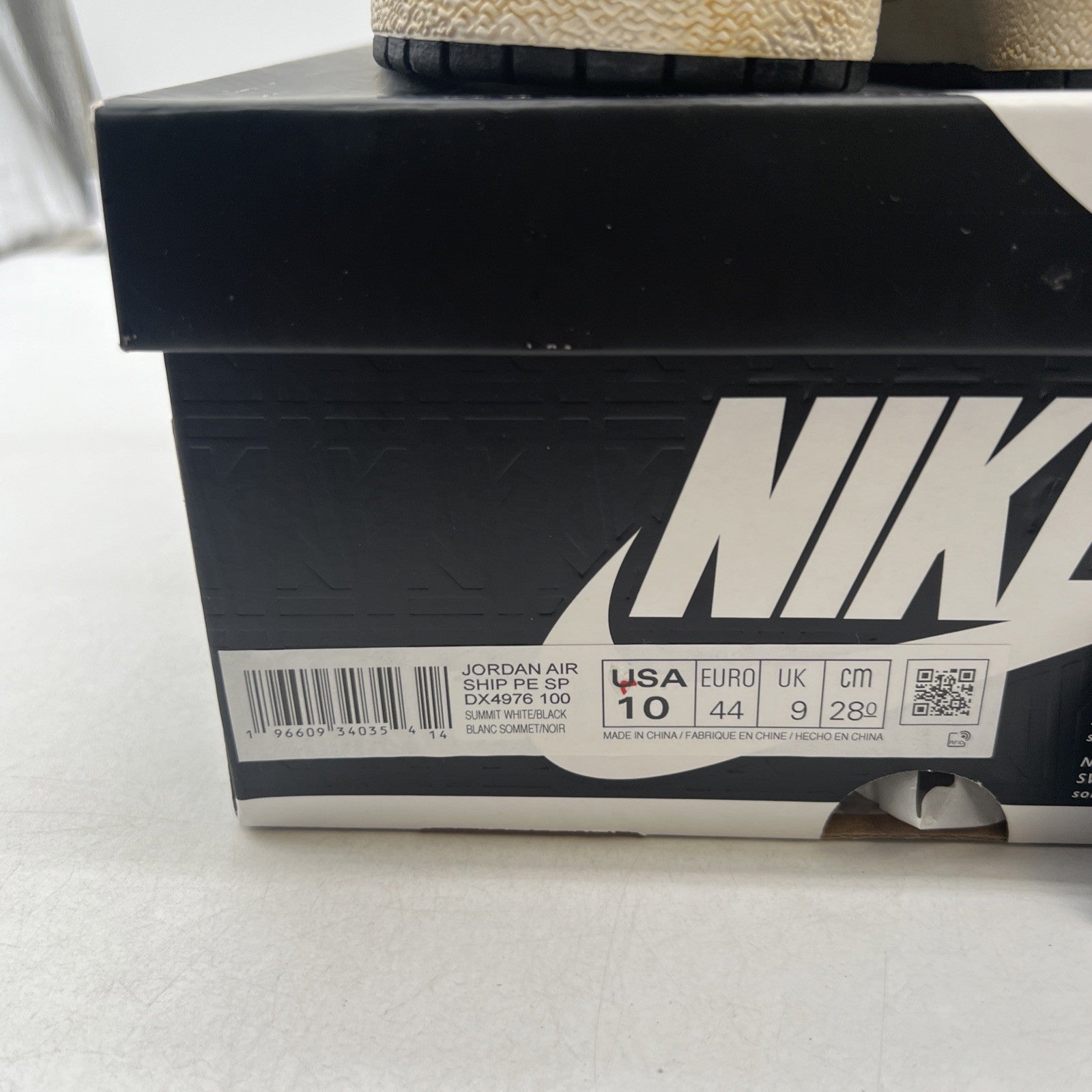Size 10 - Air Jordan A Ma Maniére x Jordan Air Ship PE SP White Black
