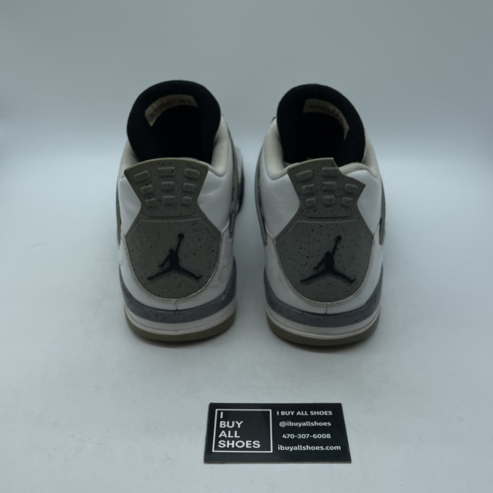 Size 14 - Jordan 4 Retro Cement 2012 White Grey Leather (308497-103)