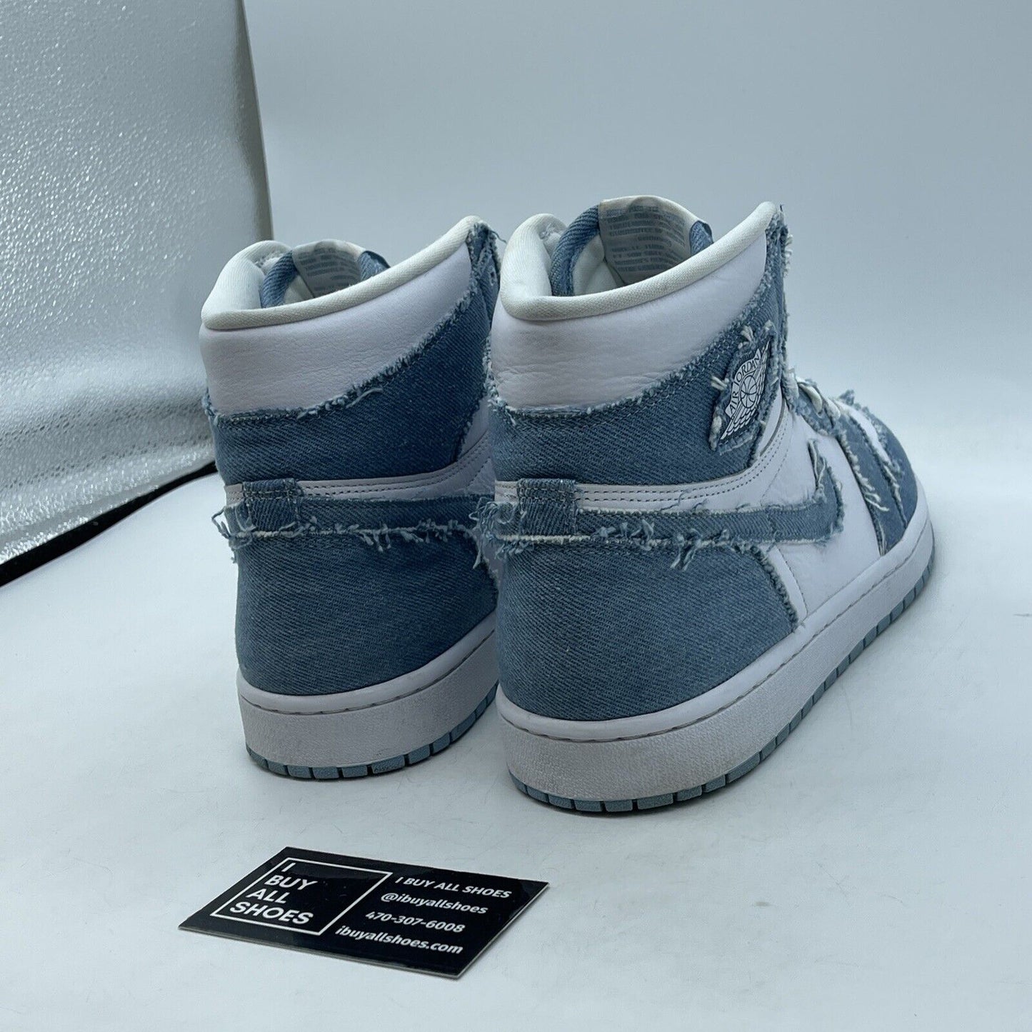Size 12 - Jordan 1 High OG Denim 2022 Blue White Suede Leather (DM9036-104)