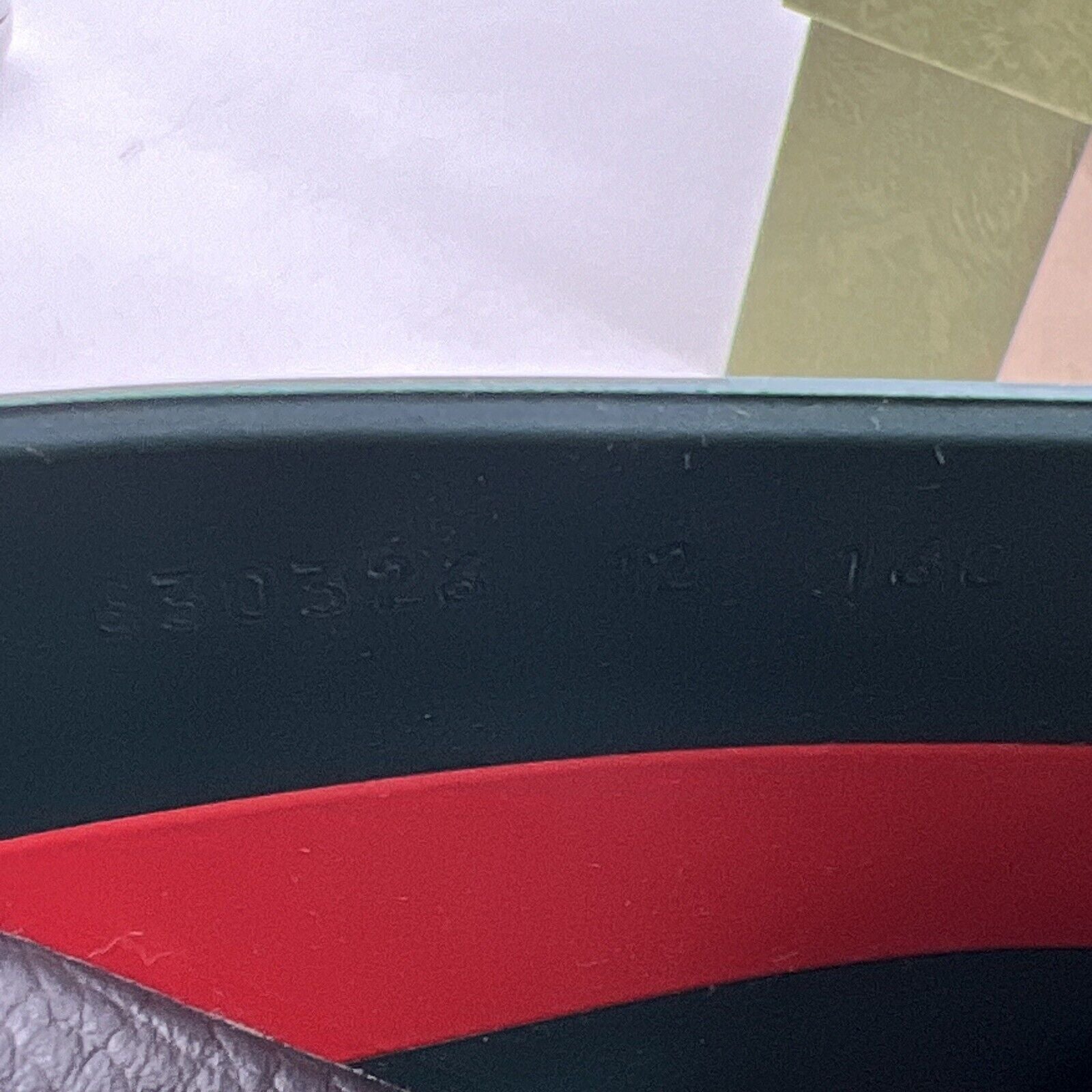 Size 12 - NEW AUTHENTIC GUCCI WEB STRIPE SLIDE 'GREEN RED'