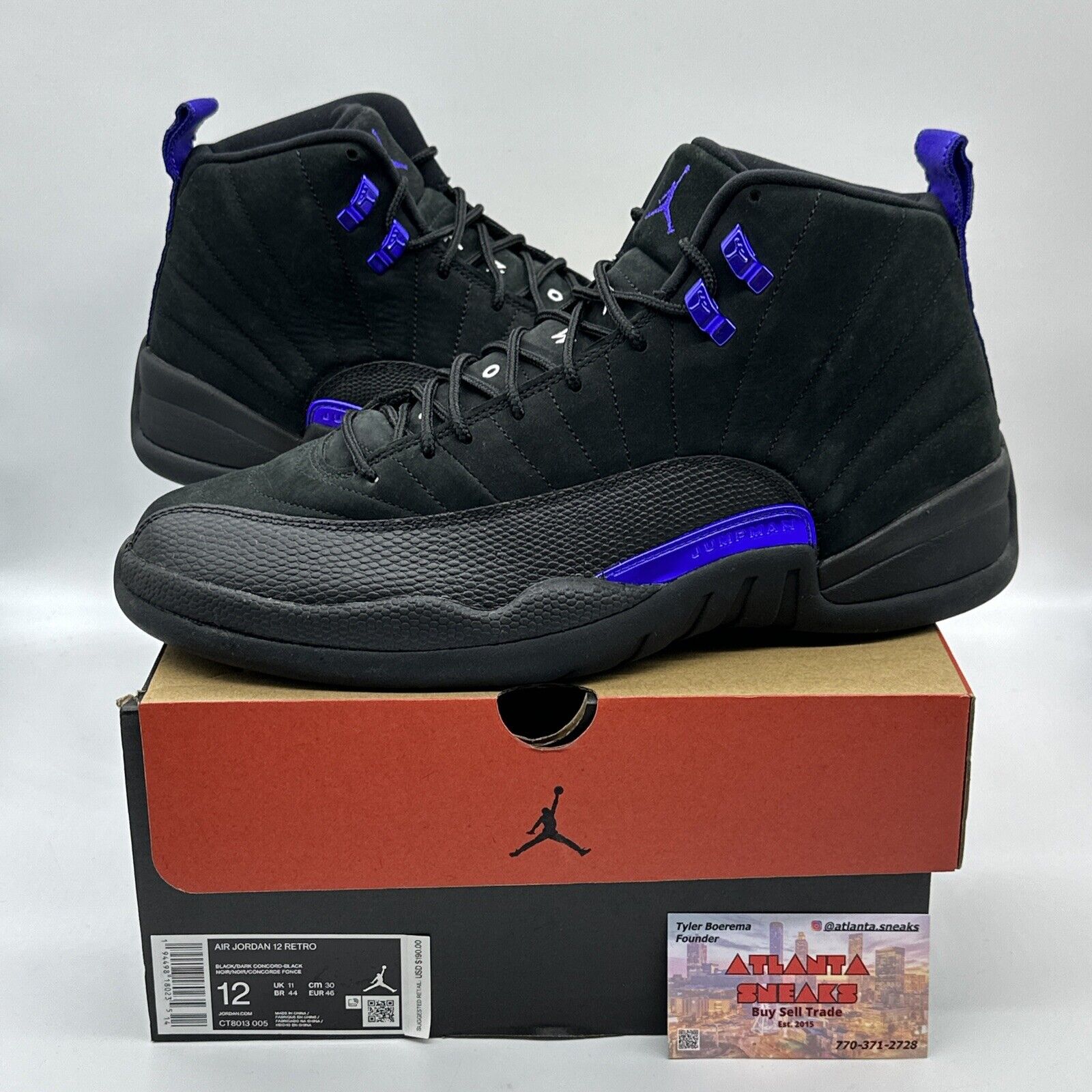 Size 12 - Jordan 12 Retro Dark Concord 2020