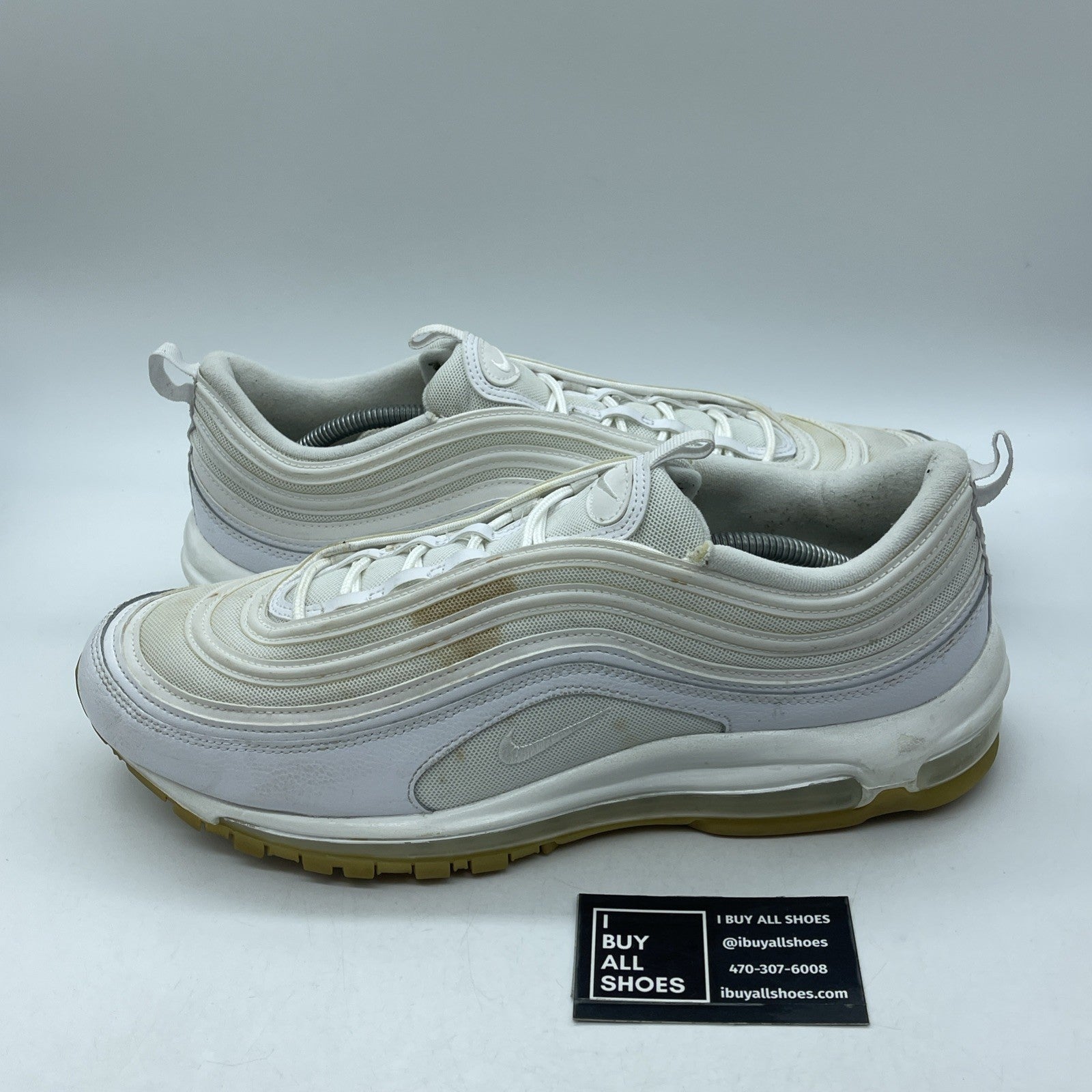 Size 14 - Nike Air Max 97 White Gum Suede Leather (DJ2740-100)