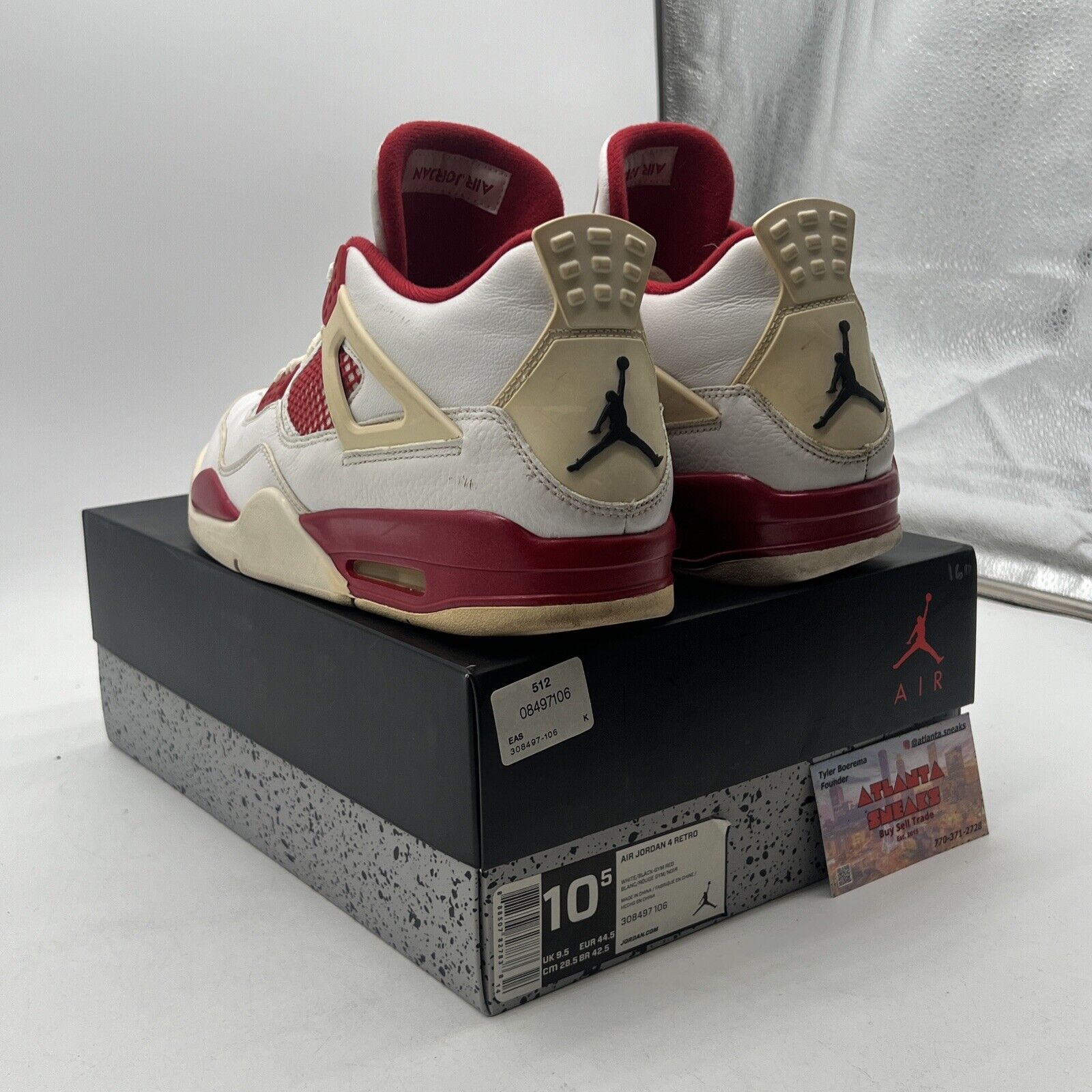 Size 10.5 - Air Jordan 4 Retro alternate 89 (308497-106)