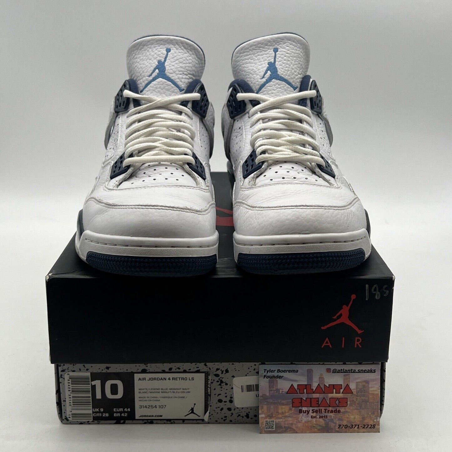 Size 10 - Air Jordan 4 Retro LS Columbia (314254-107)