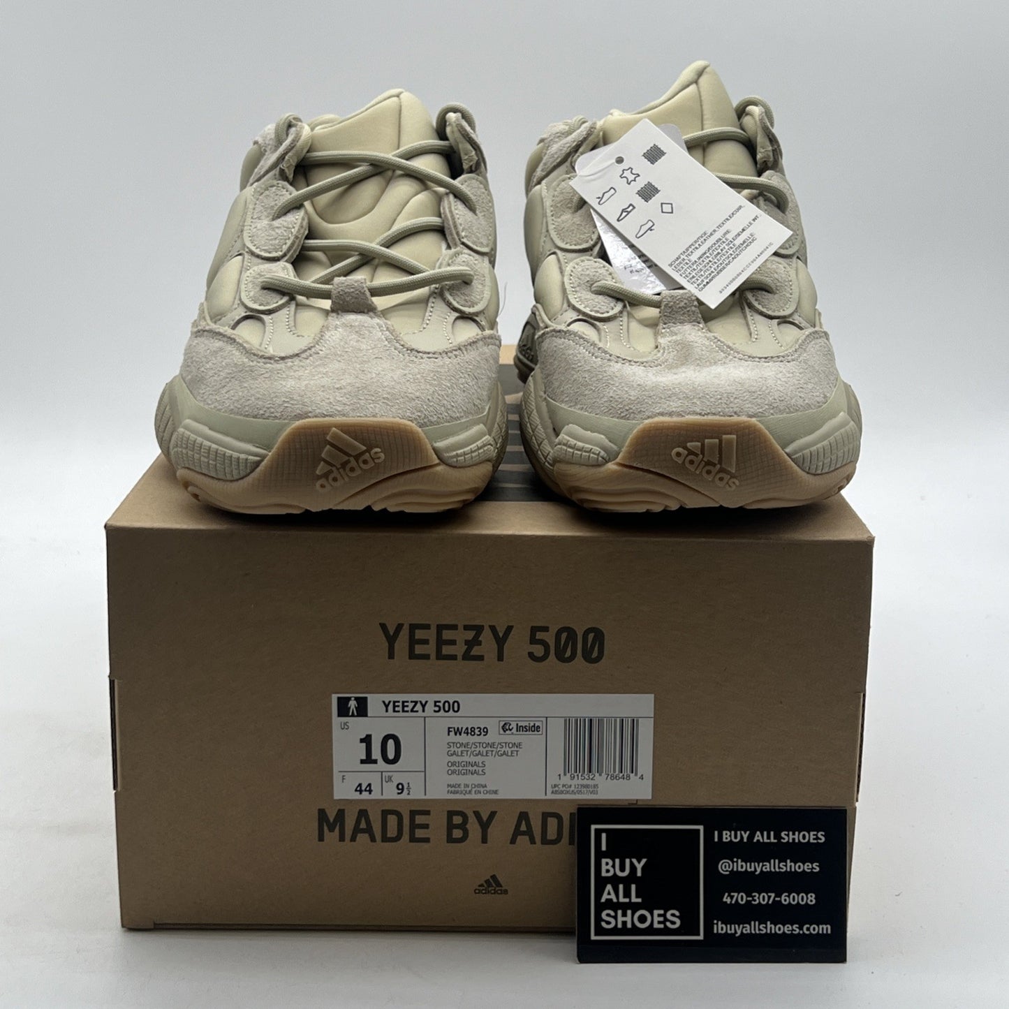 Size 10 - Adidas Yeezy 500 Stone (FW4839)