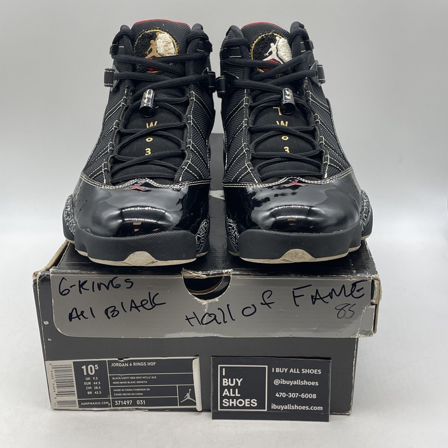 Size 10.5 - Air Jordan 6 Rings Hall Of Fame (371497-031)