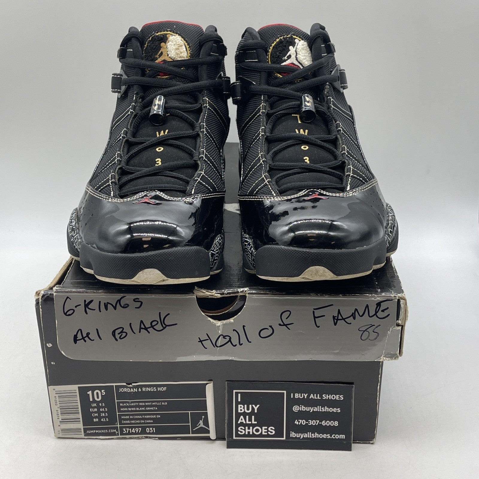 Size 10.5 - Air Jordan 6 Rings Hall Of Fame (371497-031)