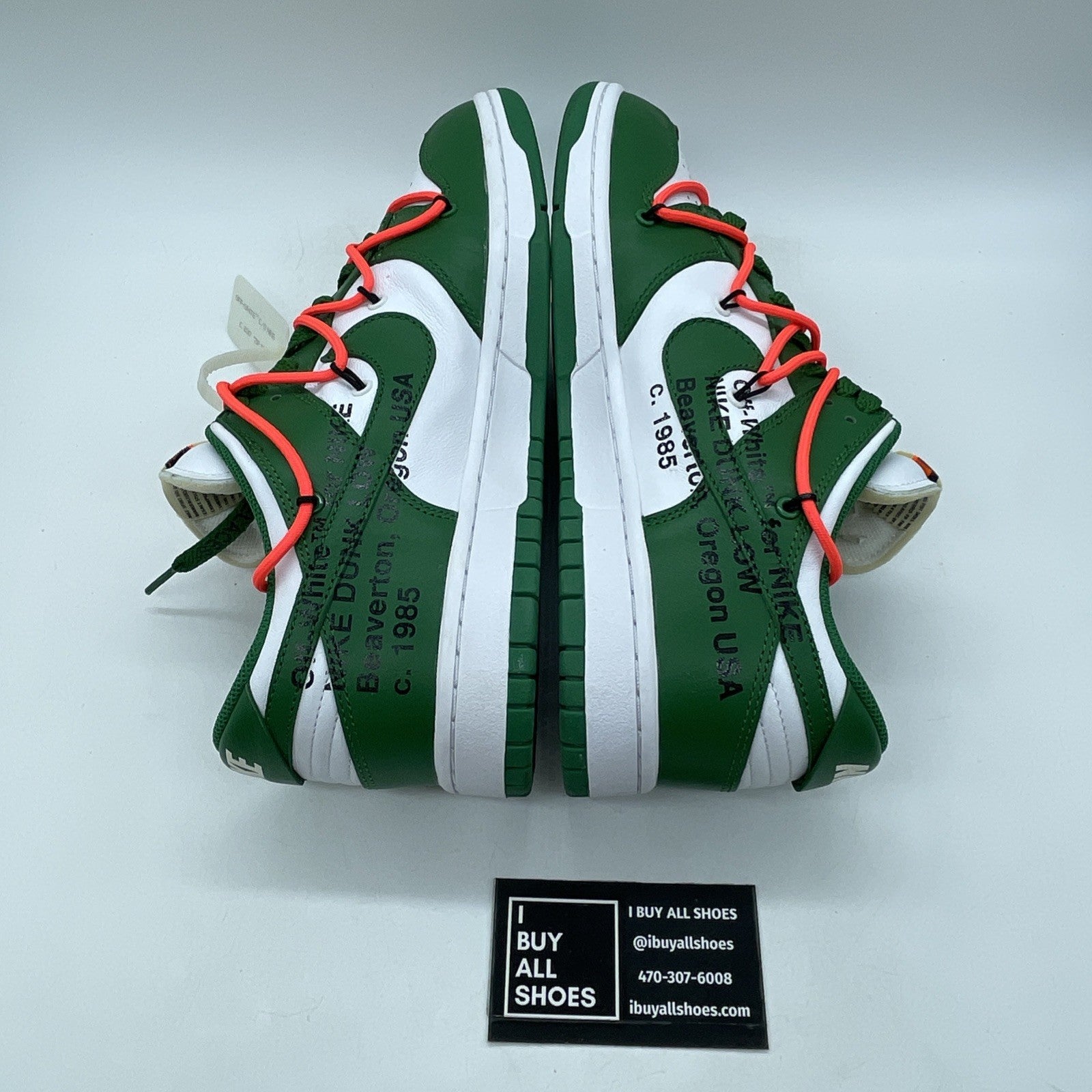 Size 10 - Nike Dunk Low x OFF-WHITE Pine Green White (CT0856-100)