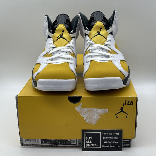 Size 10 - Air Jordan 6 Retro Yellow Ochre White Suede Leather (CT8529-170)