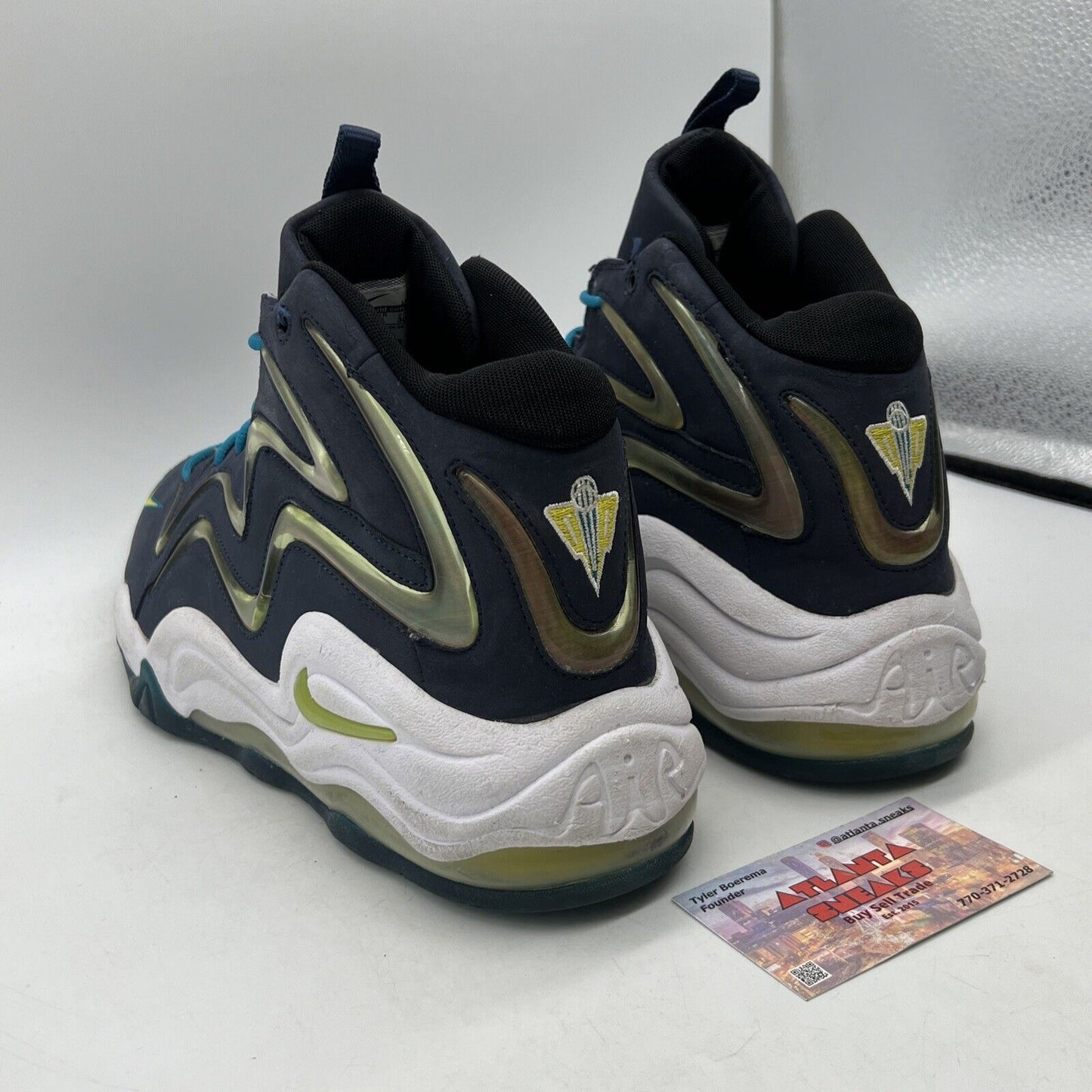 Size 12 - Nike Air Pippen Midnight Navy White Blue Suede (325001-400)