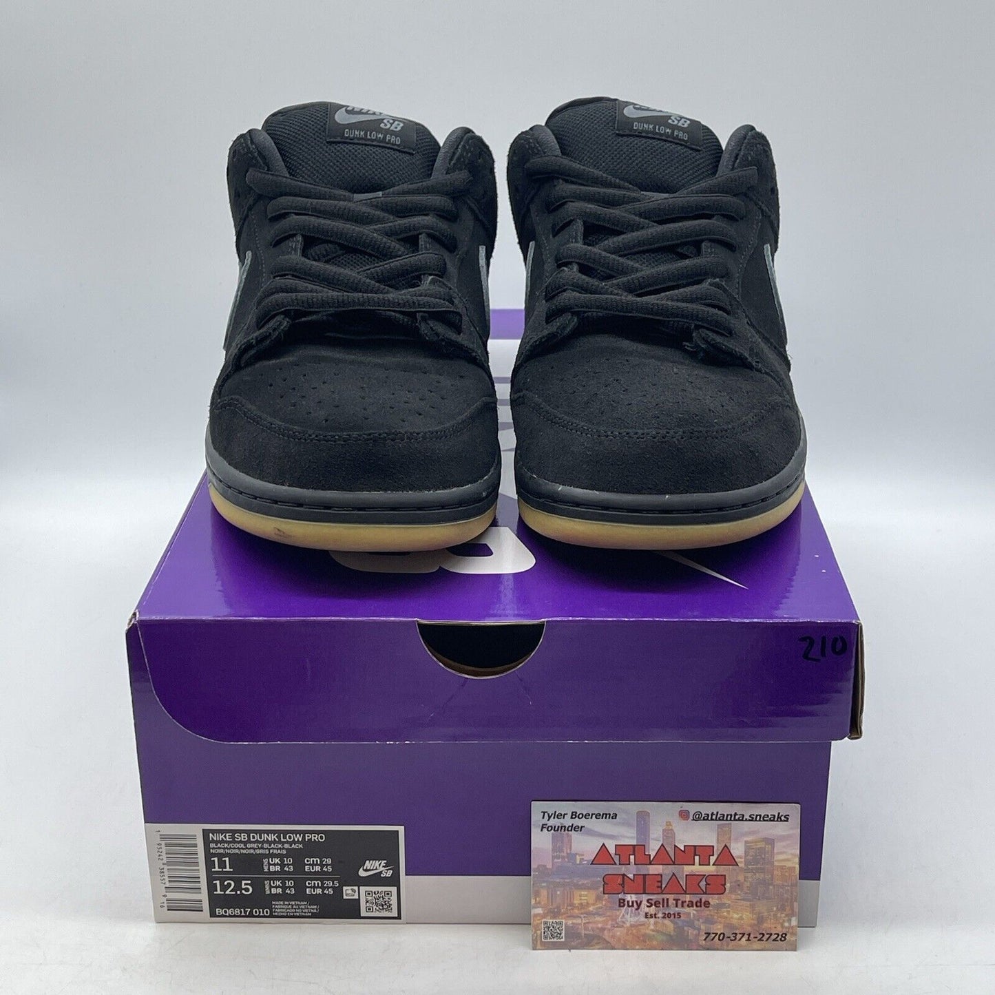 Size 11 - Nike SB Dunk Low Pro Fog Black Grey Brown (BQ6817-010)