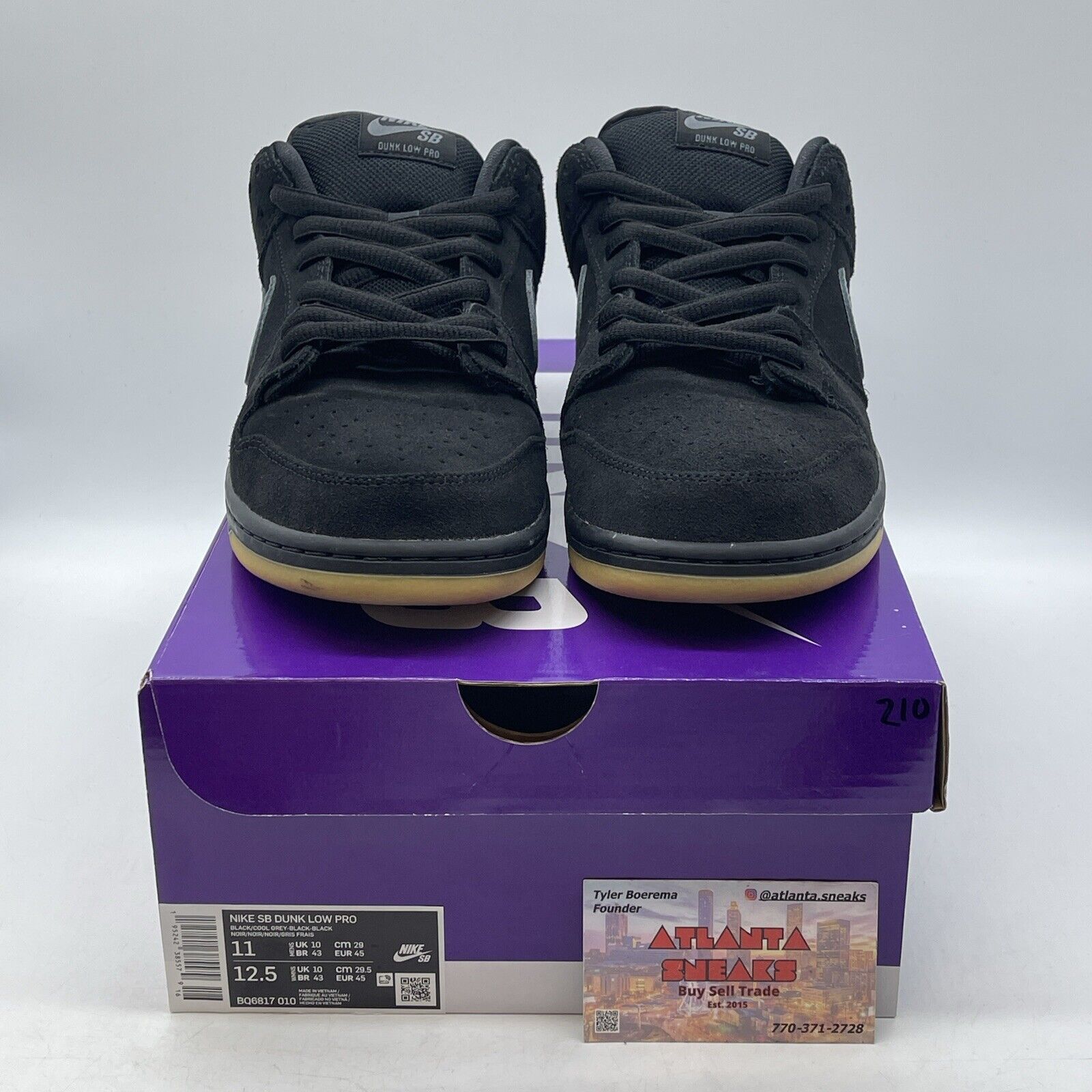 Size 11 - Nike SB Dunk Low Pro Fog Black Grey Brown (BQ6817-010)