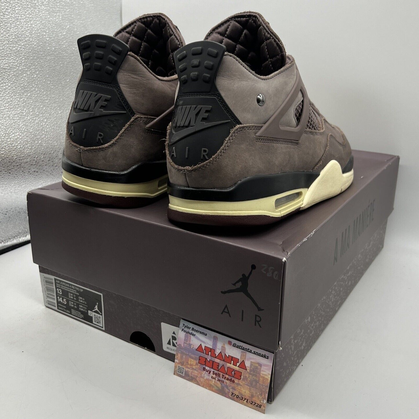 Size 13 - Jordan 4 Retro x A Ma Maniere Mid Violet Ore Black (DV6773-220)