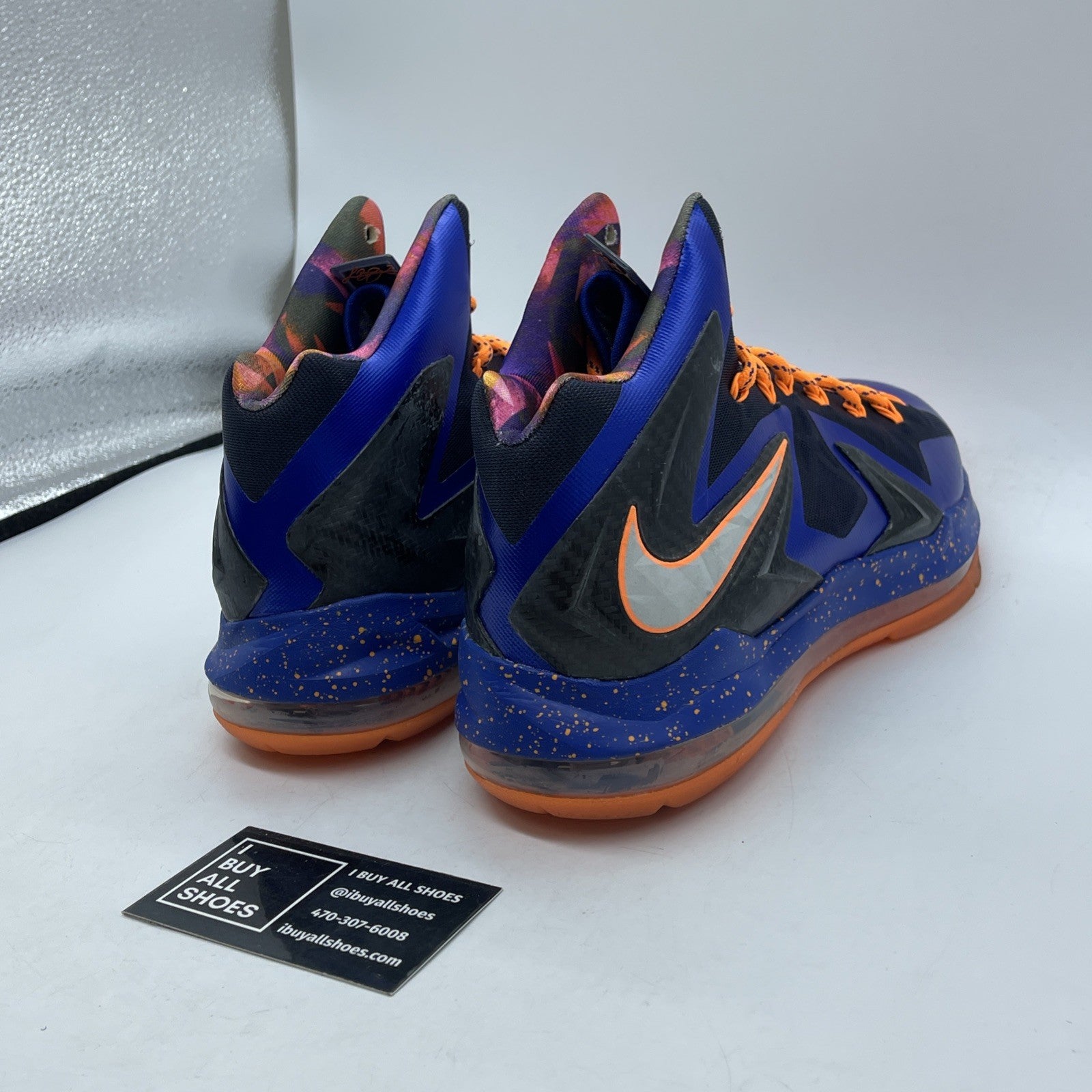 Size 9.5 - Nike LeBron 10 P.S Elite Superhero Black Blue (579827-400)