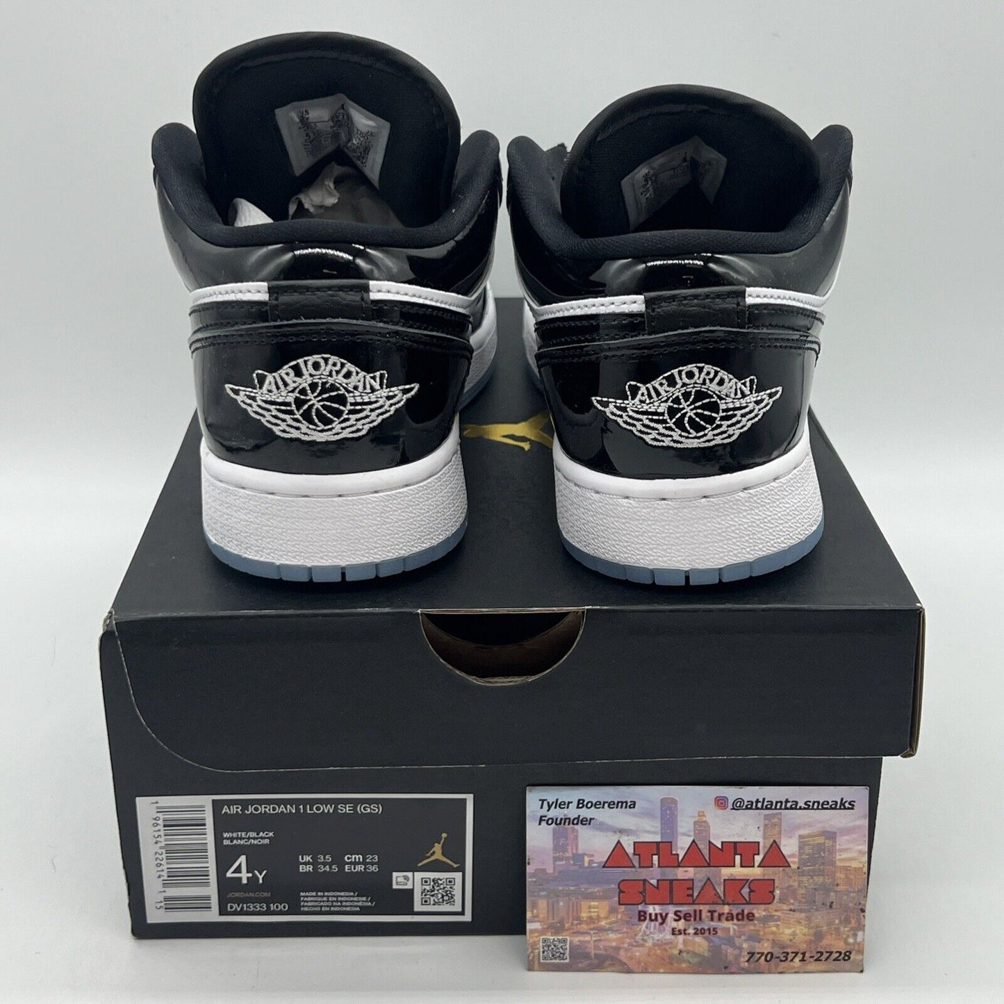 Size 4 - Jordan 1 Low SE Concord Brand New Og All