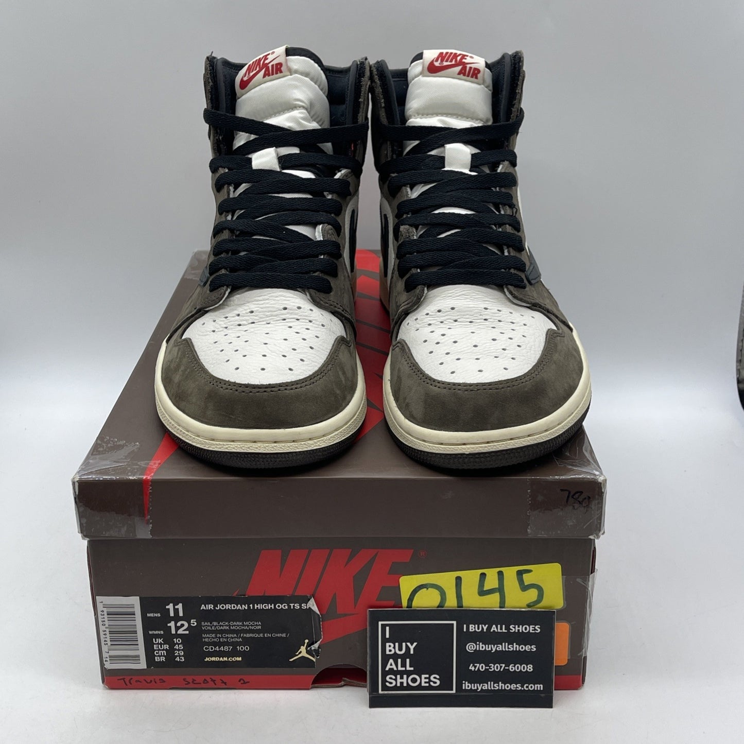 Size 11 - Air Jordan 1 Retro OG x Travis Scott High Mocha (CD4487-100)