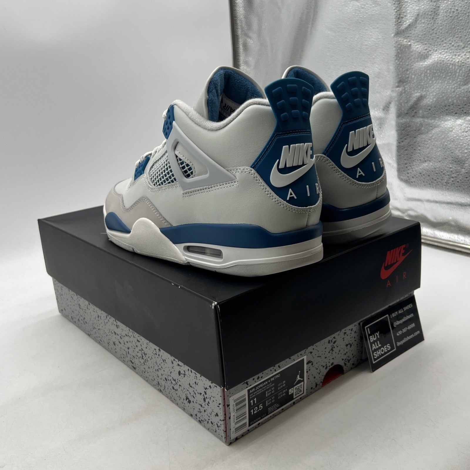 Size 11 - Air Jordan 4 Retro 2024 Military Blue (FV5029-141)
