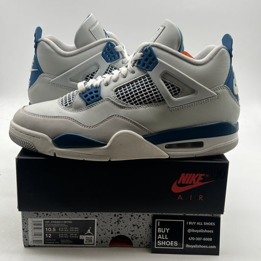 Size 10.5 - Air Jordan 4 Retro 2024 Military Blue (FV5029-141)