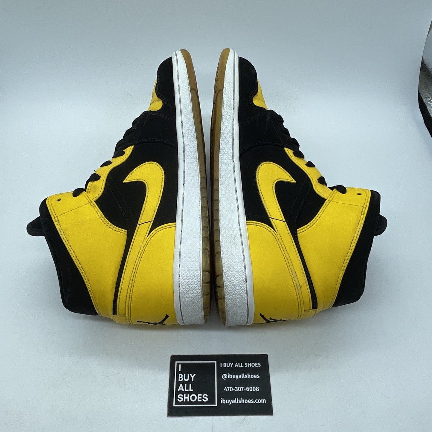 Size 11 - Air Jordan 1 Retro 2017 Mid New Love Yellow Suede (554724-035)