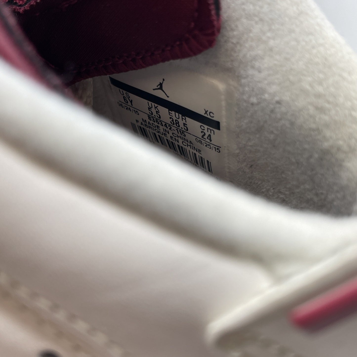 Size 6 (GS) - Air Jordan 6 Retro OG 2015 Mid Maroon (836342-115)