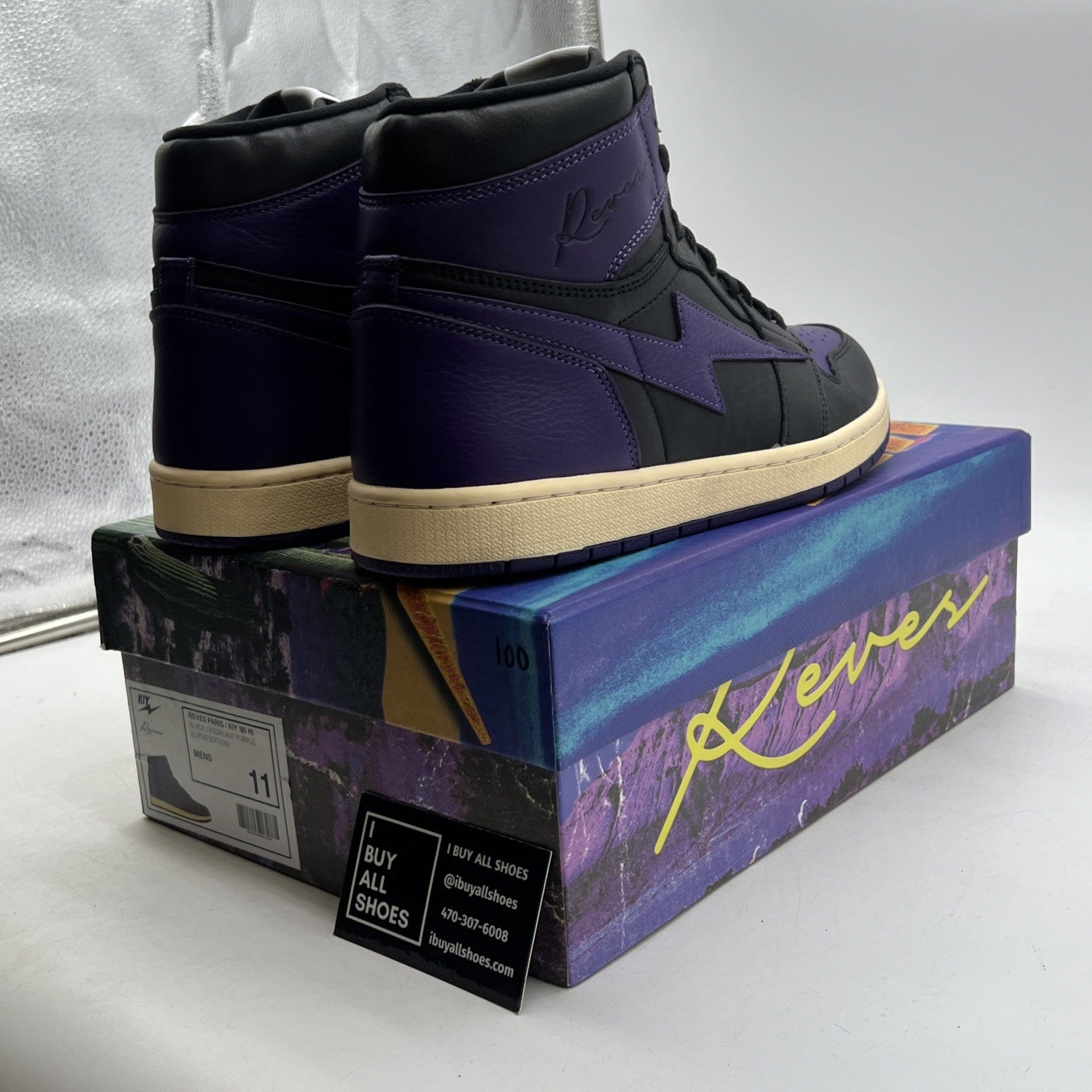 Size 11 - Air Kiy 85 Hi  Reeves Paris Lupus Awareness