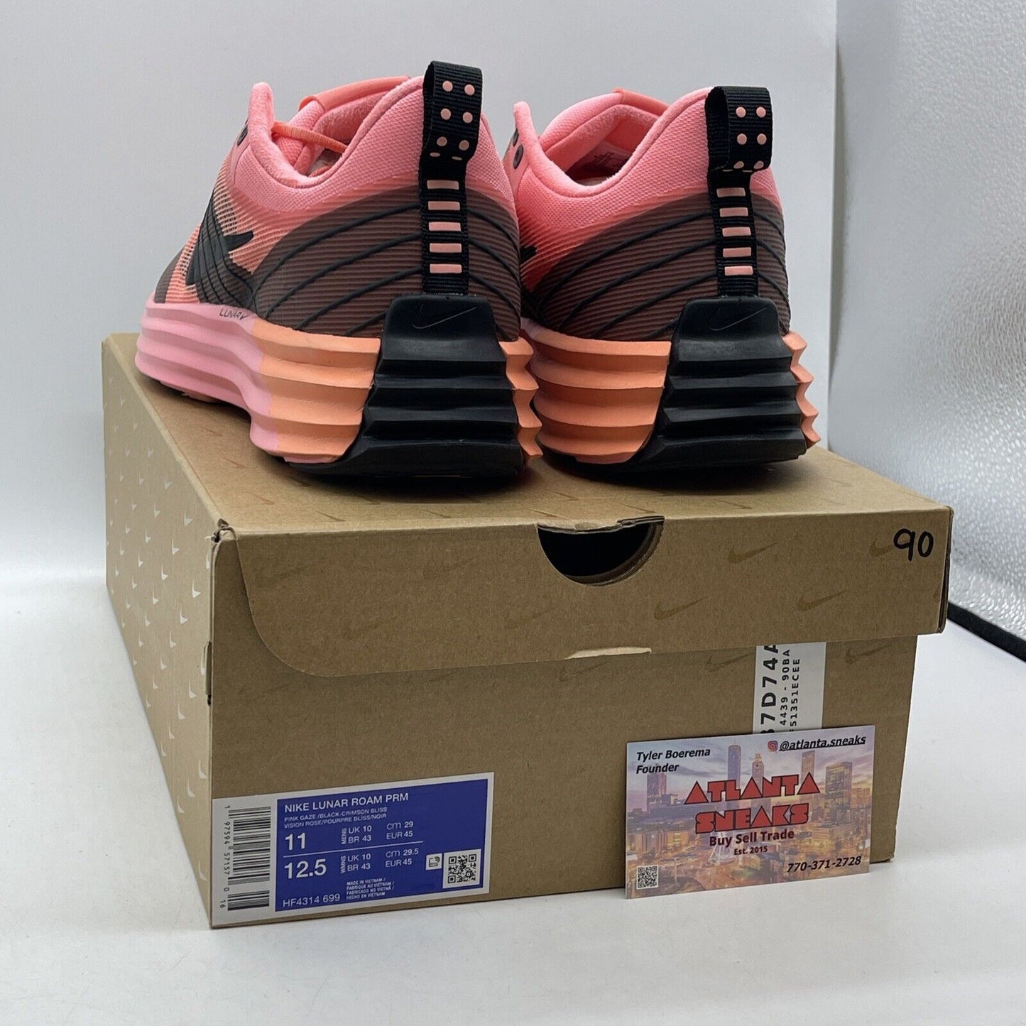 Size 11 - Nike Lunar Roam Premium Pink Gaze Black Suede Leather (HF4314-699)