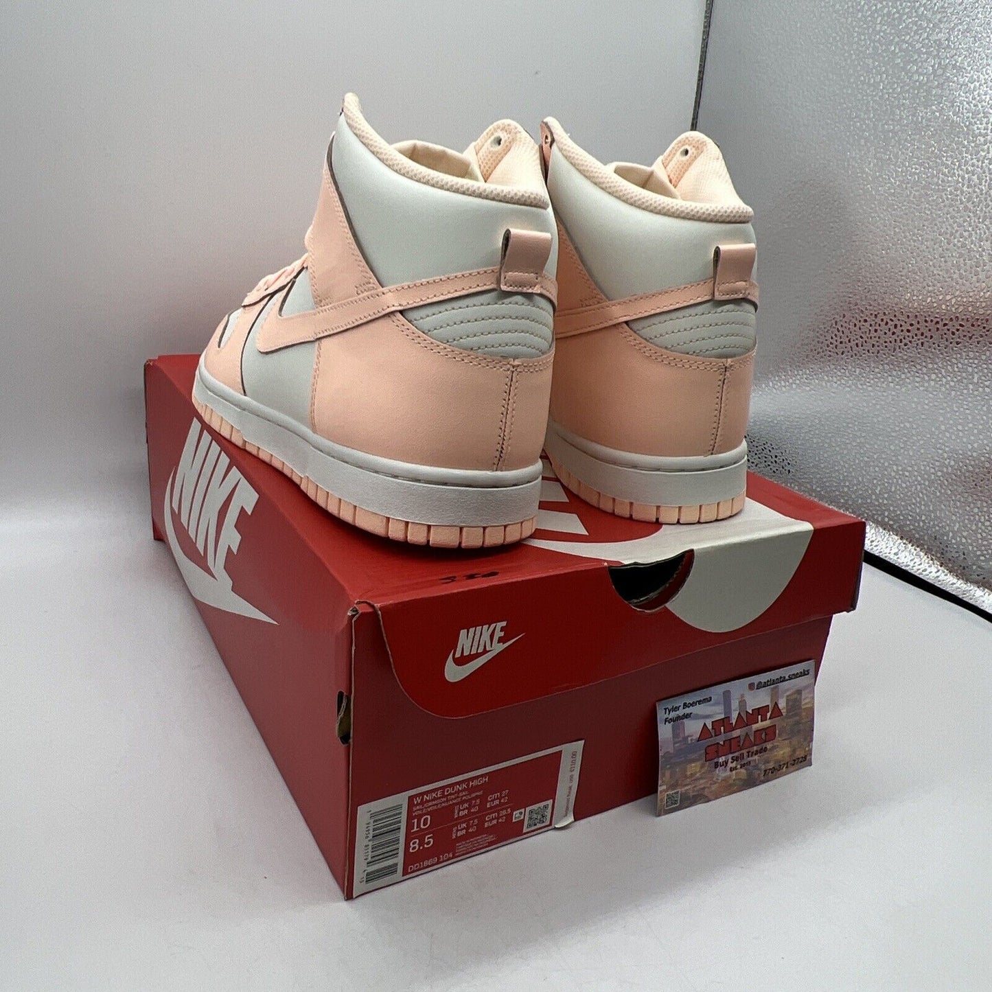 Size 10 - Nike Dunk High Crimson Tint Brand New Og All