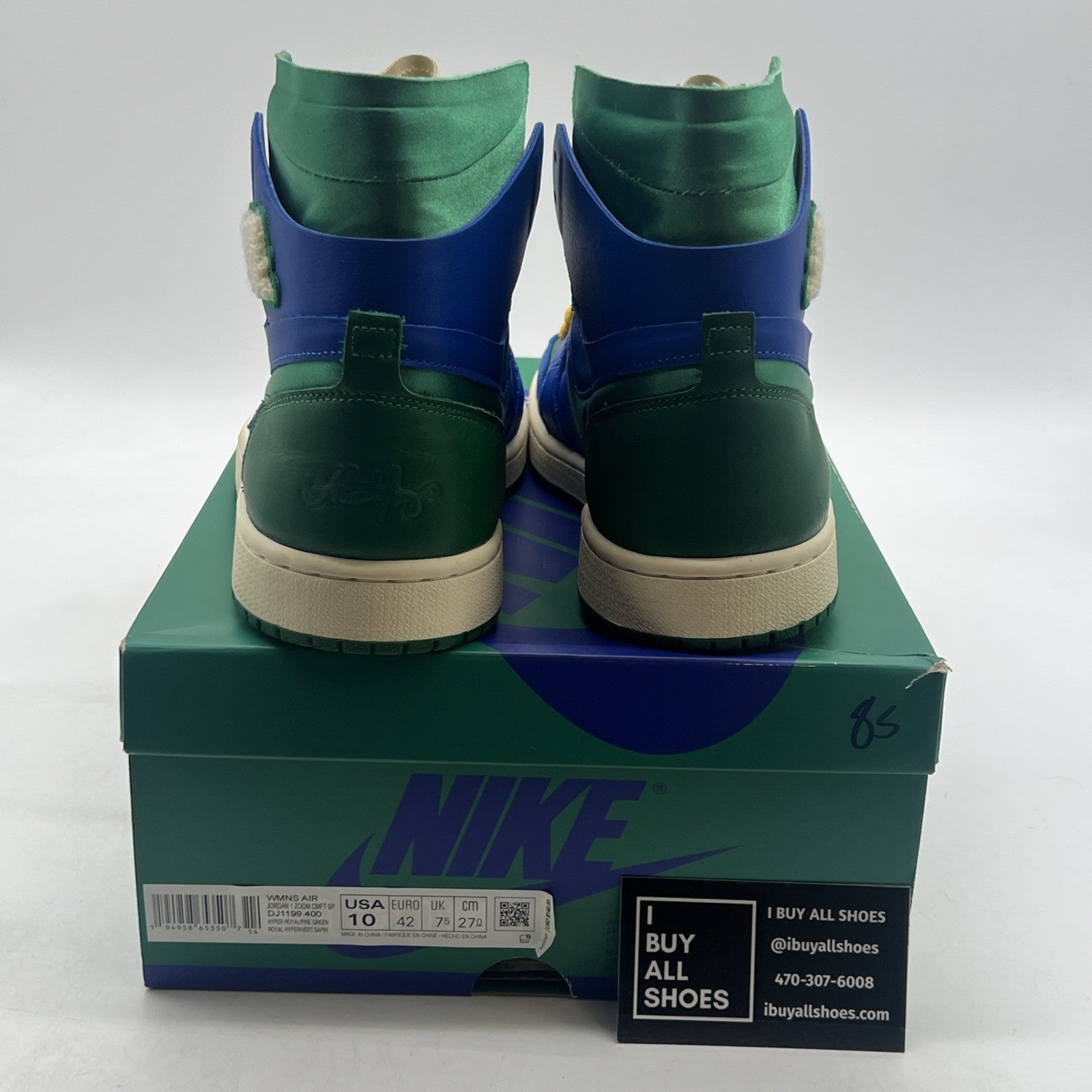 Size 10 - Aleali May x Air Jordan 1 Zoom Comfort High Califia W (DJ1199-400)