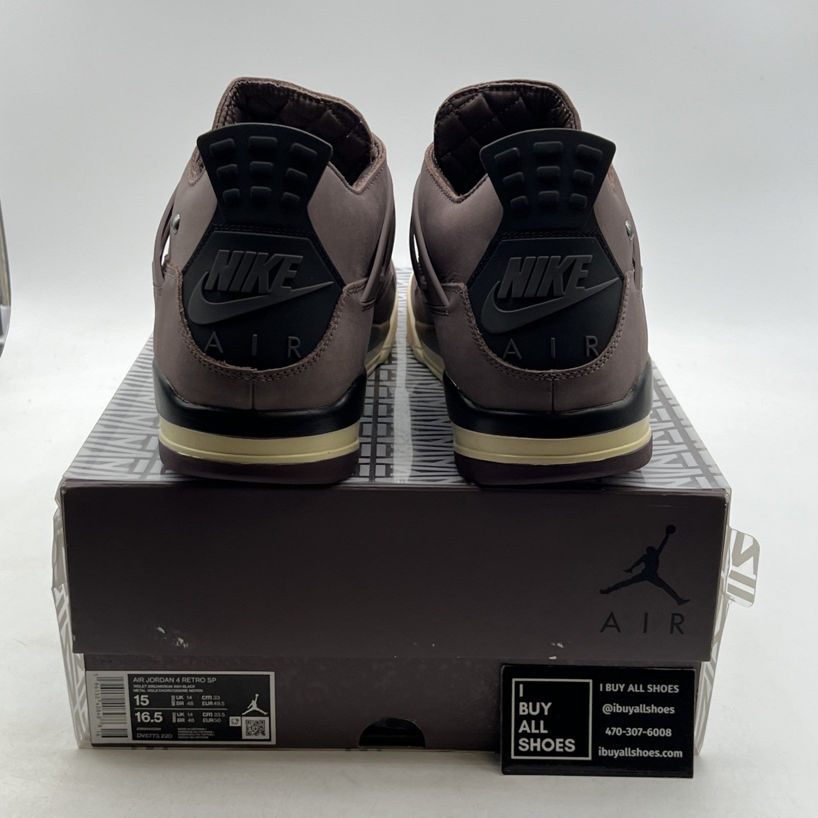 Size 15 - Air Jordan 4 Retro x A Ma Maniere Mid Violet Ore (DV6773-220)
