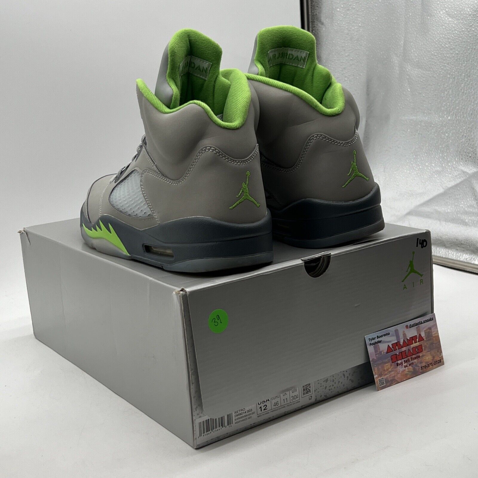 Size 12 - Jordan 5 Retro Green Bean Grey (DM9014-003)