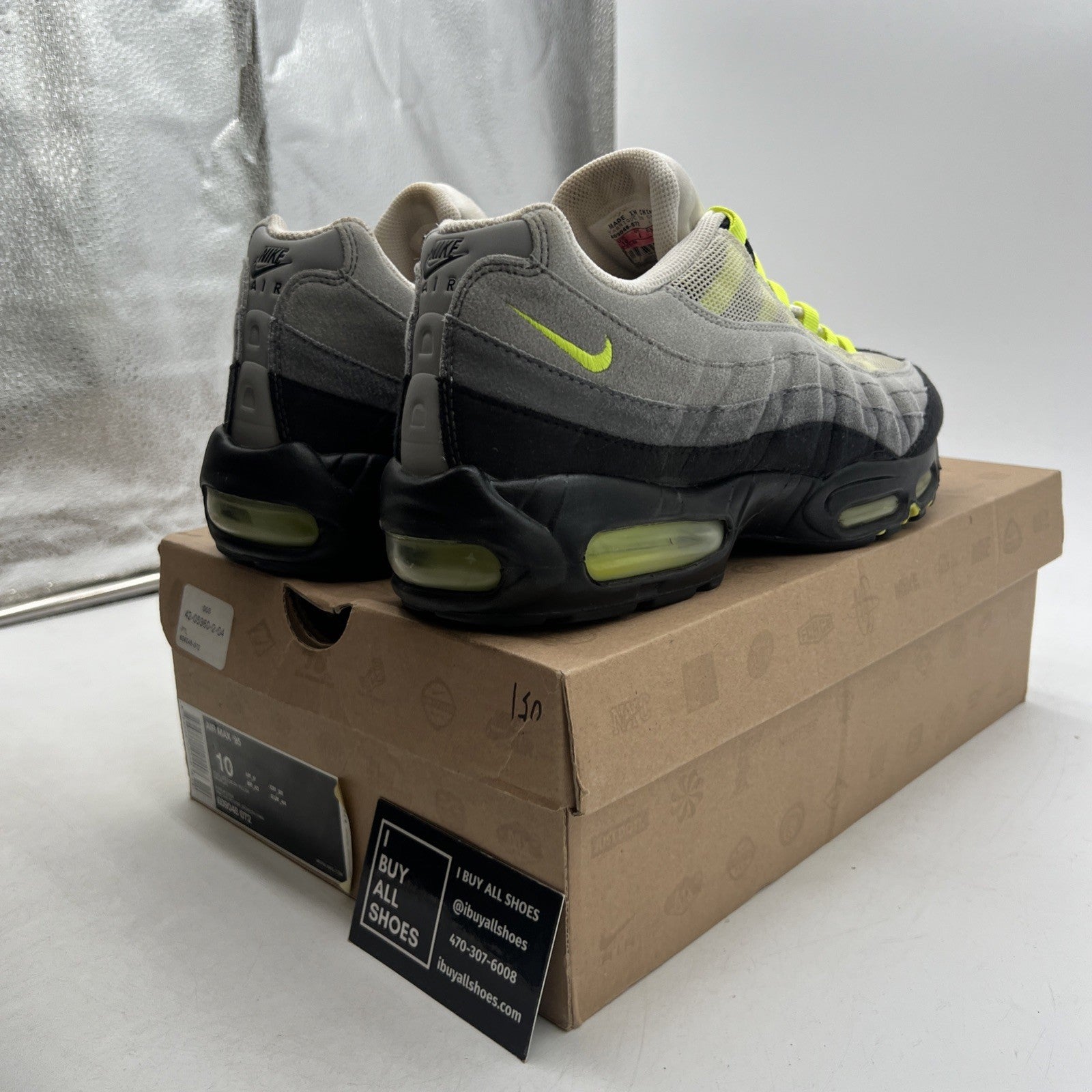 Size 10 - Nike Air Max 95 2010 Neon (609048-072)