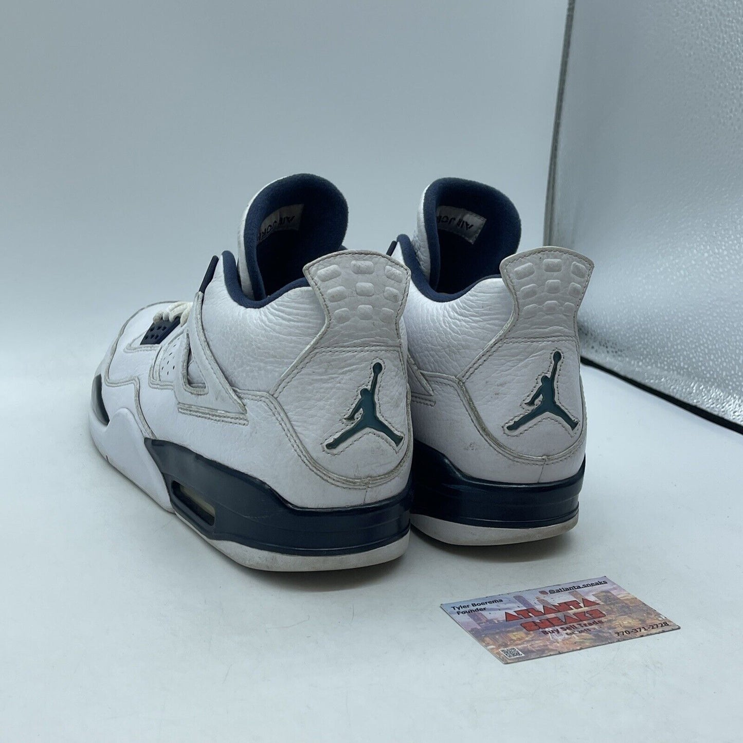 Size 11.5 - Air Jordan 4 Retro LS Columbia Blue White Leather (314254-107)