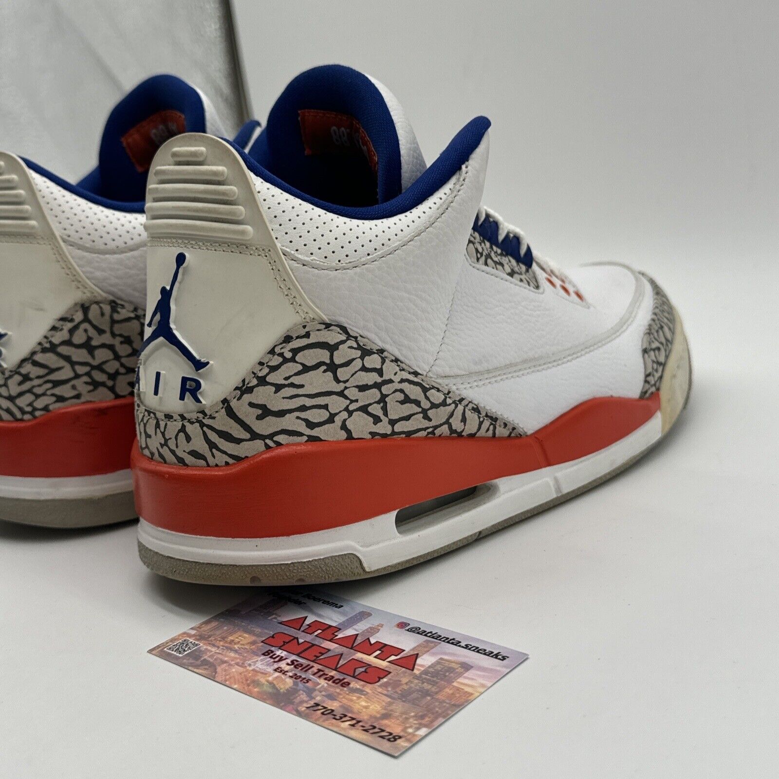 Size 9 - Jordan 3 Retro Knicks Rivals 2019 White Leather Orange Blue Gators OG