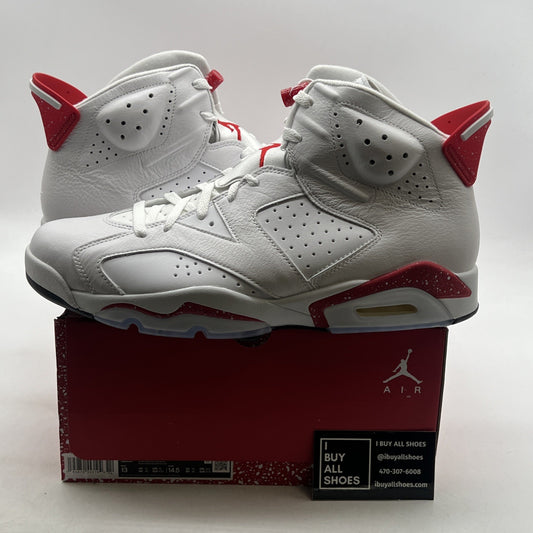Size 13 - Air Jordan 6 White and University Red 2022 (CT8529-162)