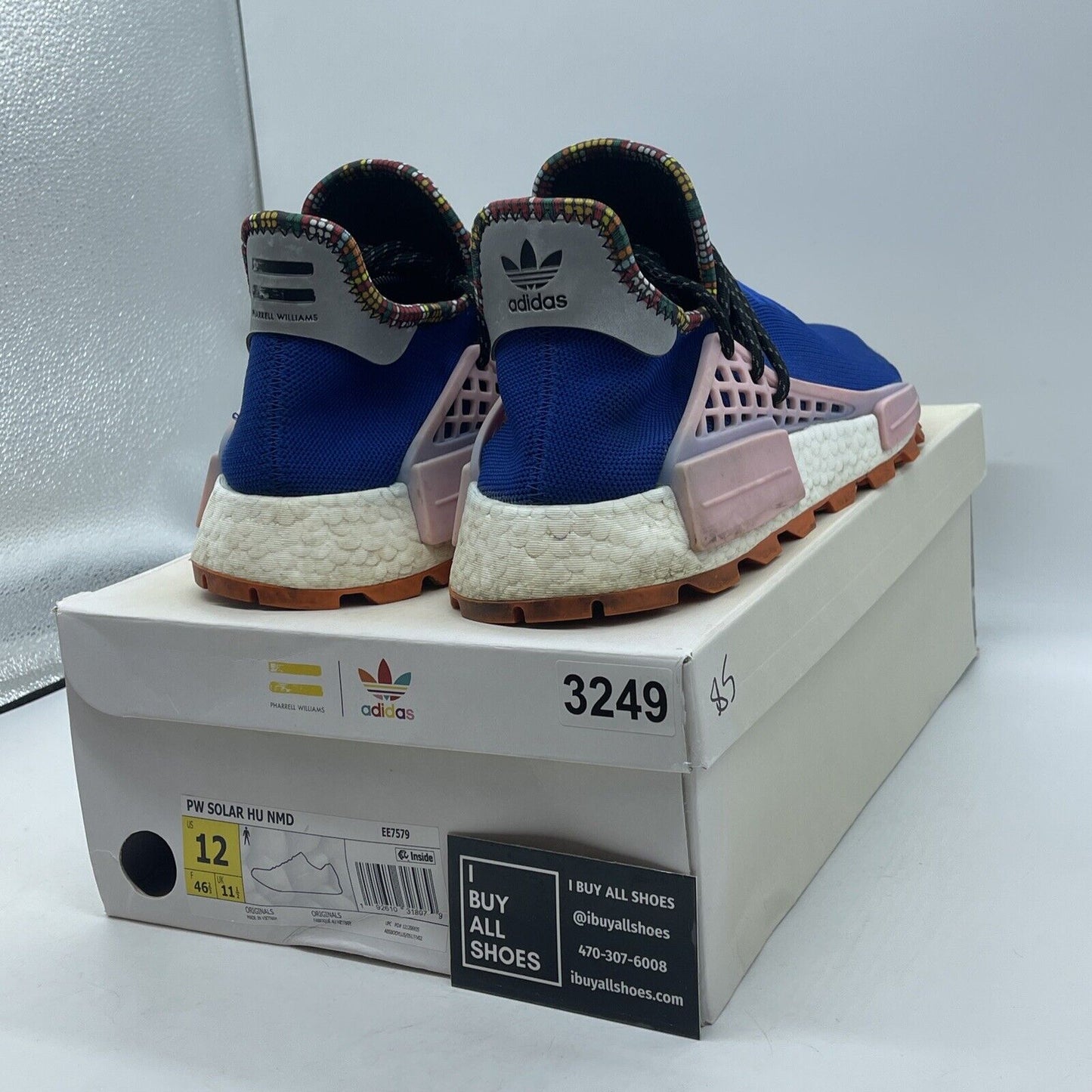 Size 12 - adidas Pharrell x NMD Human Race Inspiration Pack Blue Pink (EE7579)