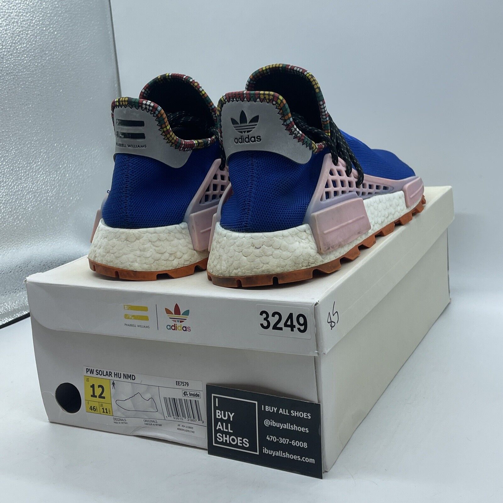 Size 12 - adidas Pharrell x NMD Human Race Inspiration Pack Blue Pink (EE7579)
