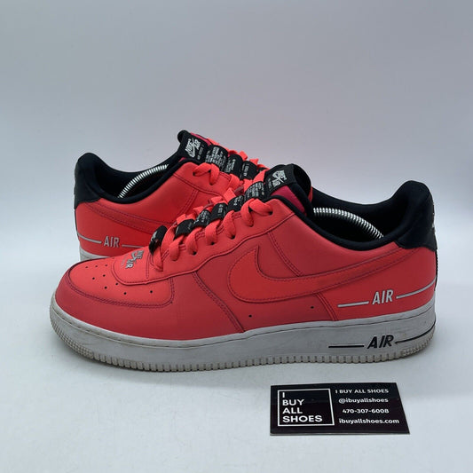 Size 11.5 - Nike Air Force 1 '07 Laser Crimson Pink Black Leather (CJ1379-600)