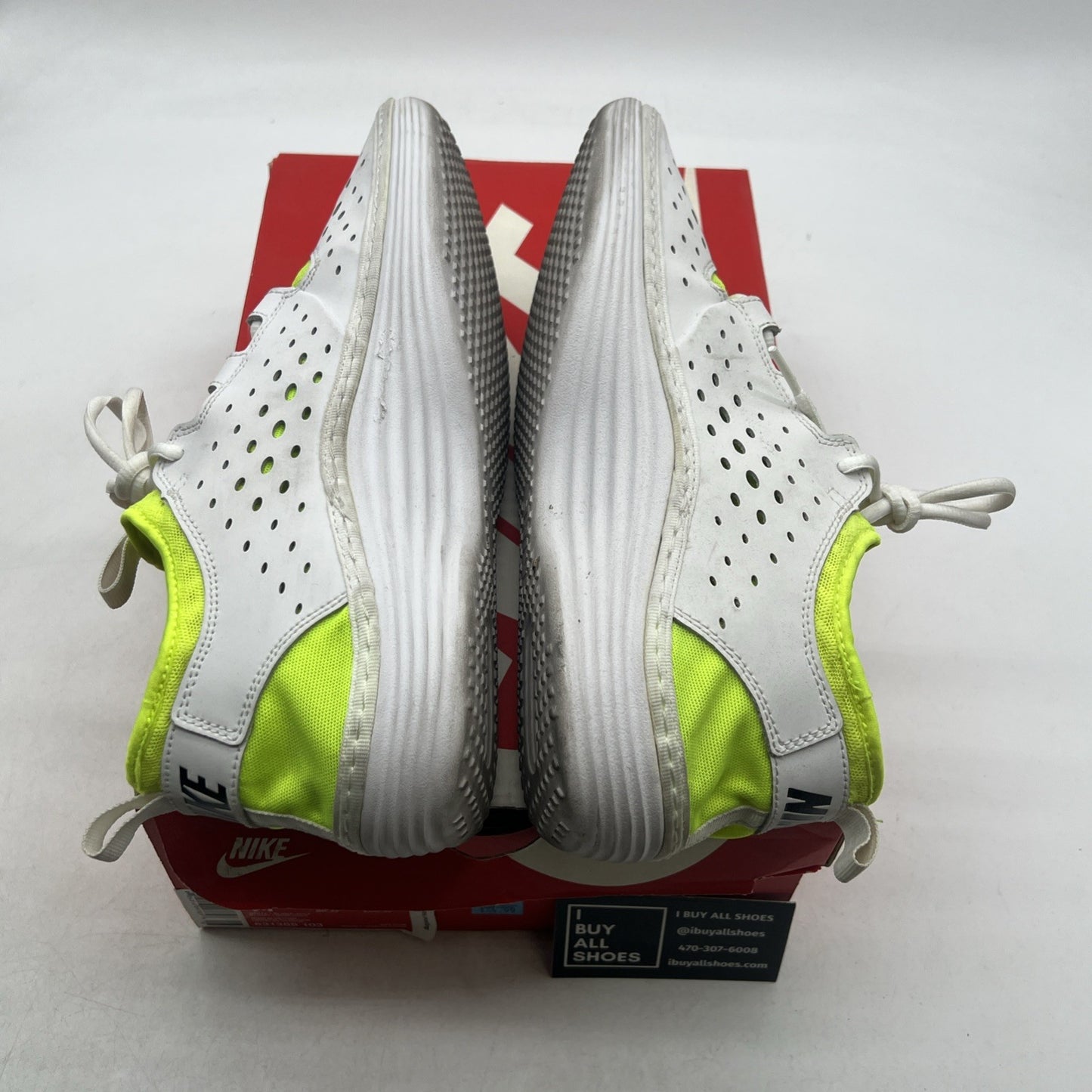 Size 11 - Nike SolarSoft Costa Low White Volt (631389-103)