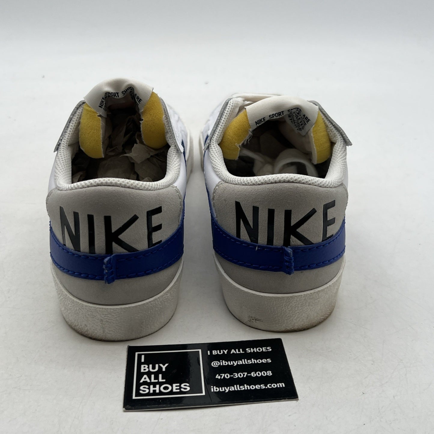 Size 12 - Nike Blazer '77 Jumbo Low White Old Royal (DQ8768-100)