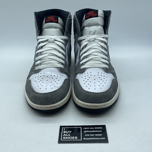 Size 12 - Air Jordan 1 Retro OG High Washed Black Suede Leather (DZ5485-051)