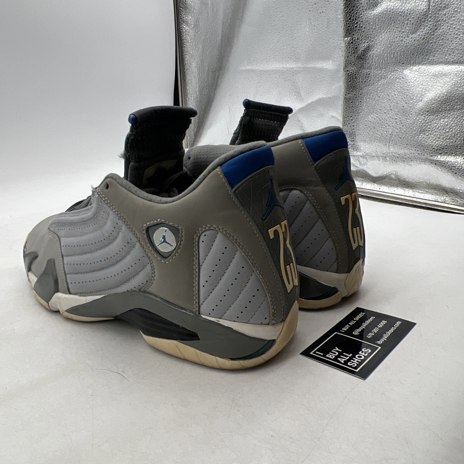 Size 12 - Air Jordan 14 Retro Wolf Grey (487471-004)