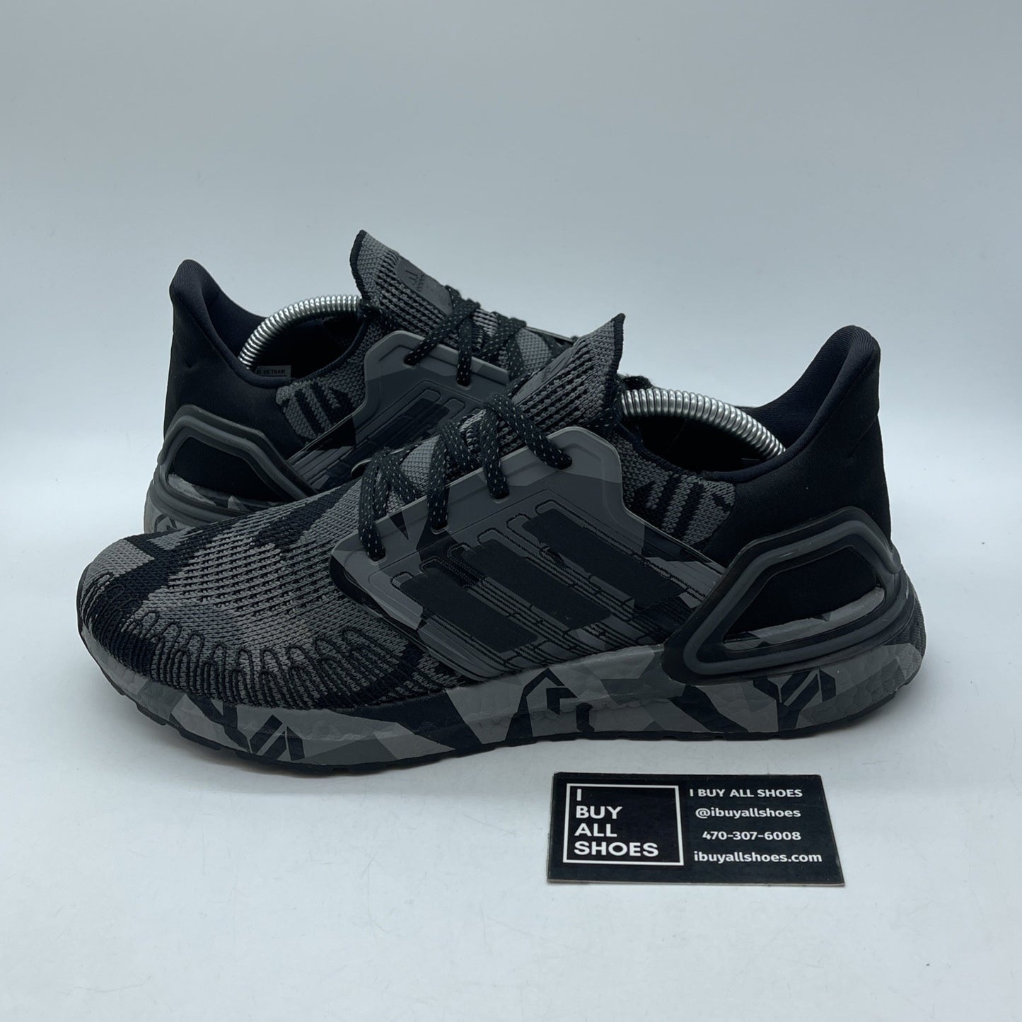 Size 10.5 - adidas UltraBoost 20 Geometric Pack - Core Black Grey (FV8329)