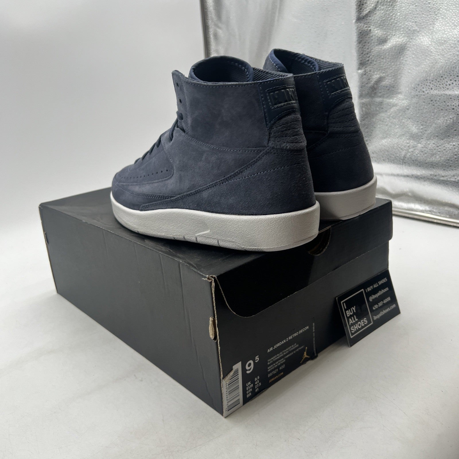 Size 9.5 - Air Jordan 2 Retro Deconstructed Thunder Blue (897521-402)